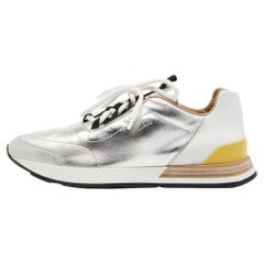 Hermes Tricolor Leather Buster Sneakers Size 39.5