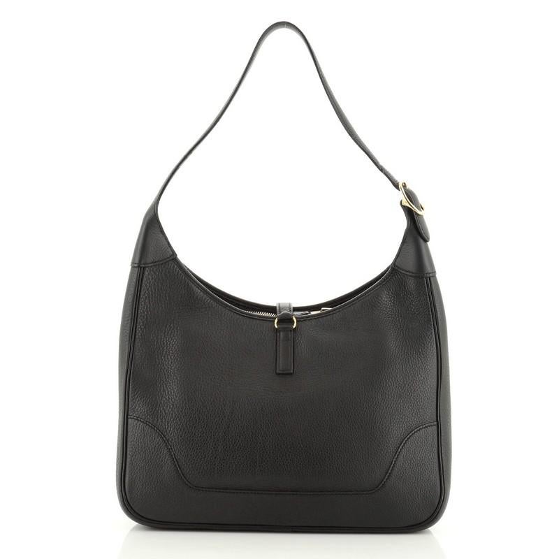 Black Hermes Trim II Bag Togo 31