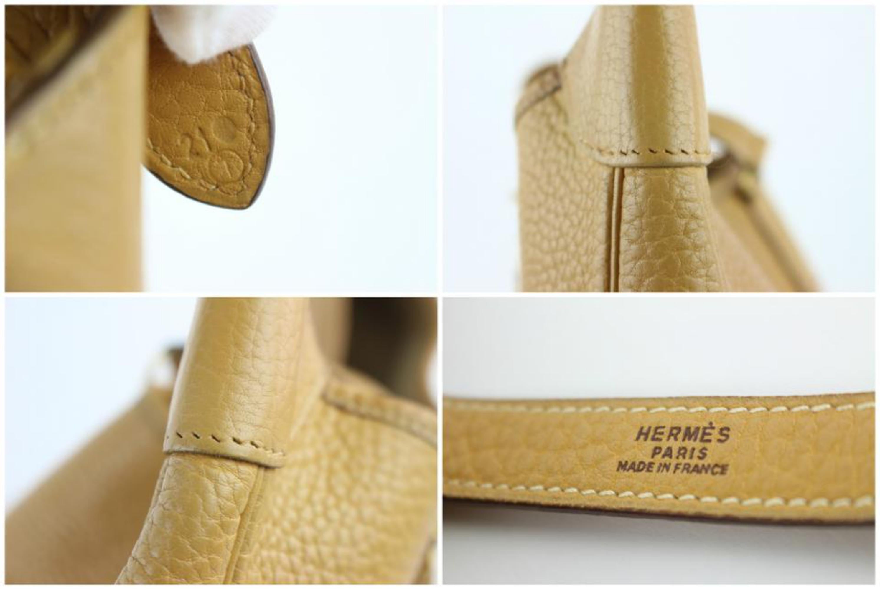 Hermès Trim (Ultra Rare) Large  Fjord 38 Hobo 4hz0921 Leather Shoulder Bag For Sale 4