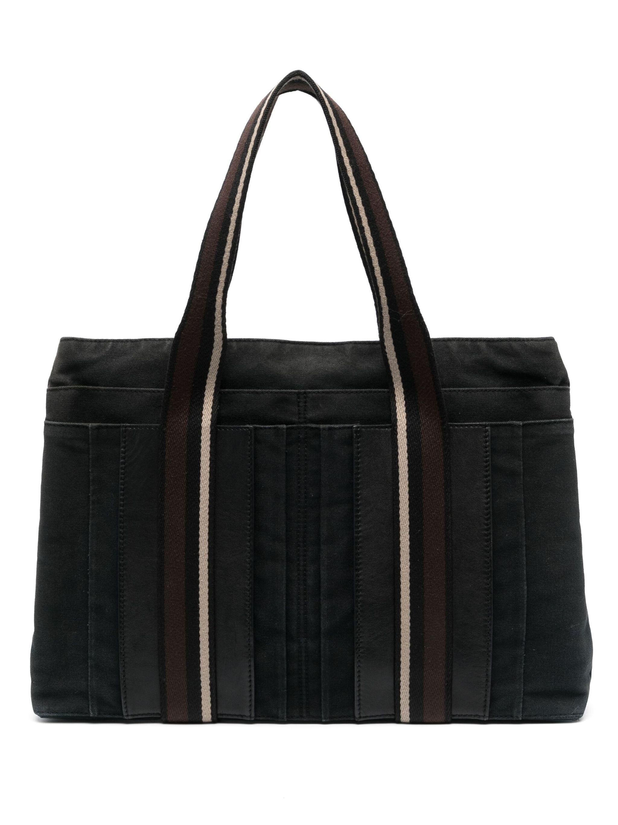 Hermes Troca - Borsa in cotone nero in vendita 1