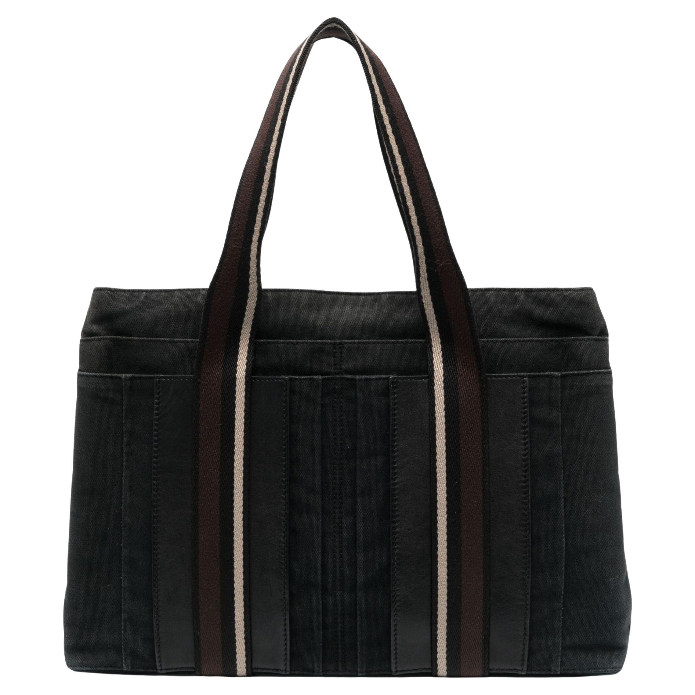 Hermes Troca - Borsa in cotone nero