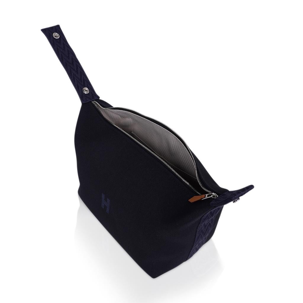 Hermes Trousse Bride-A-Brac Cosmetic Bag Large Model Black For Sale 5