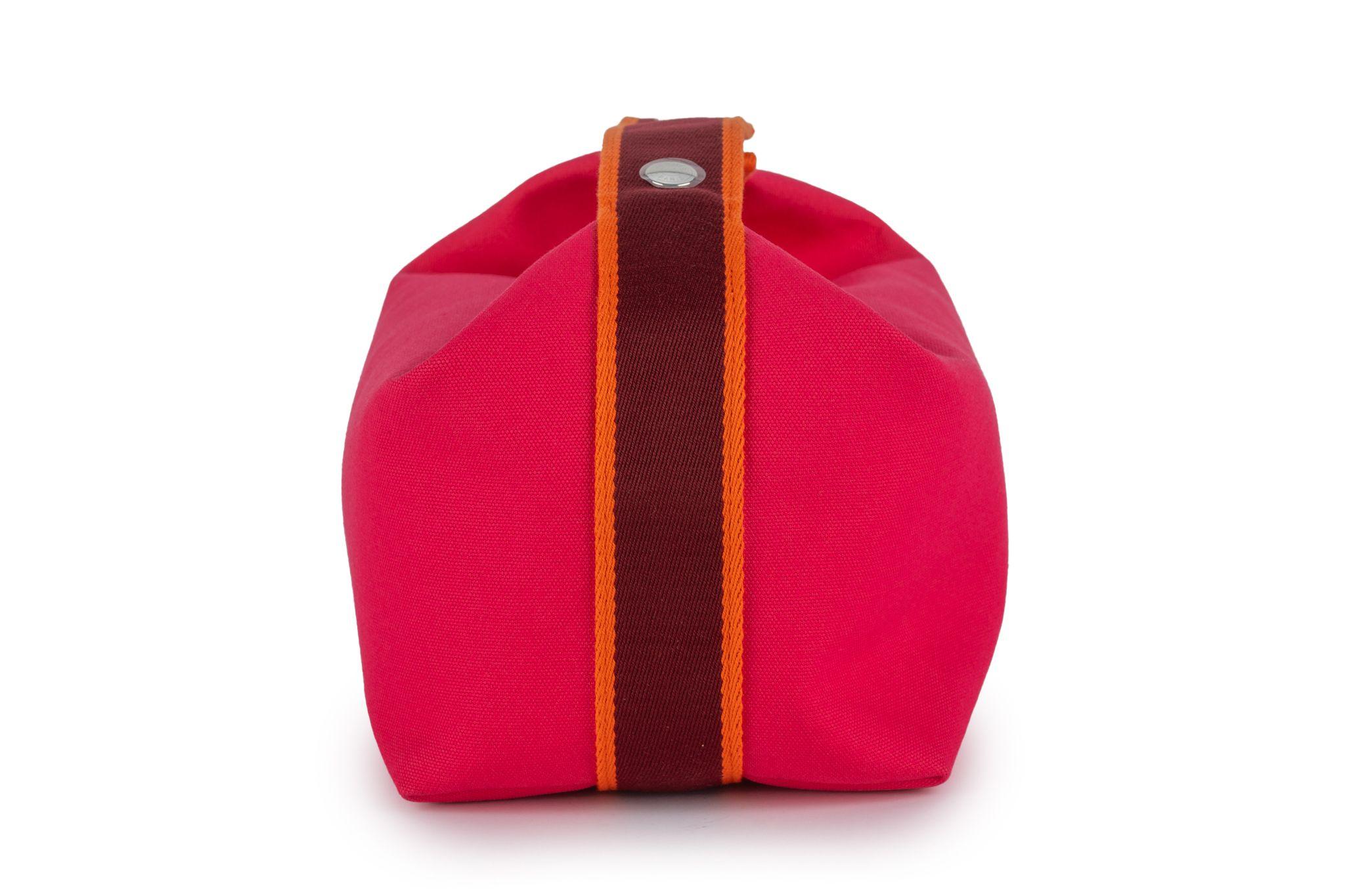 Rouge Hermès trousse Bride à Brac Large en vente