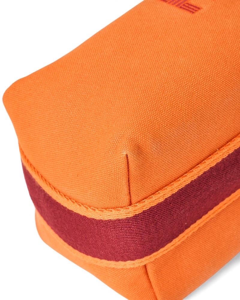 Hermès Trousse Bride-à-Brac Tela Arancione im Angebot 5