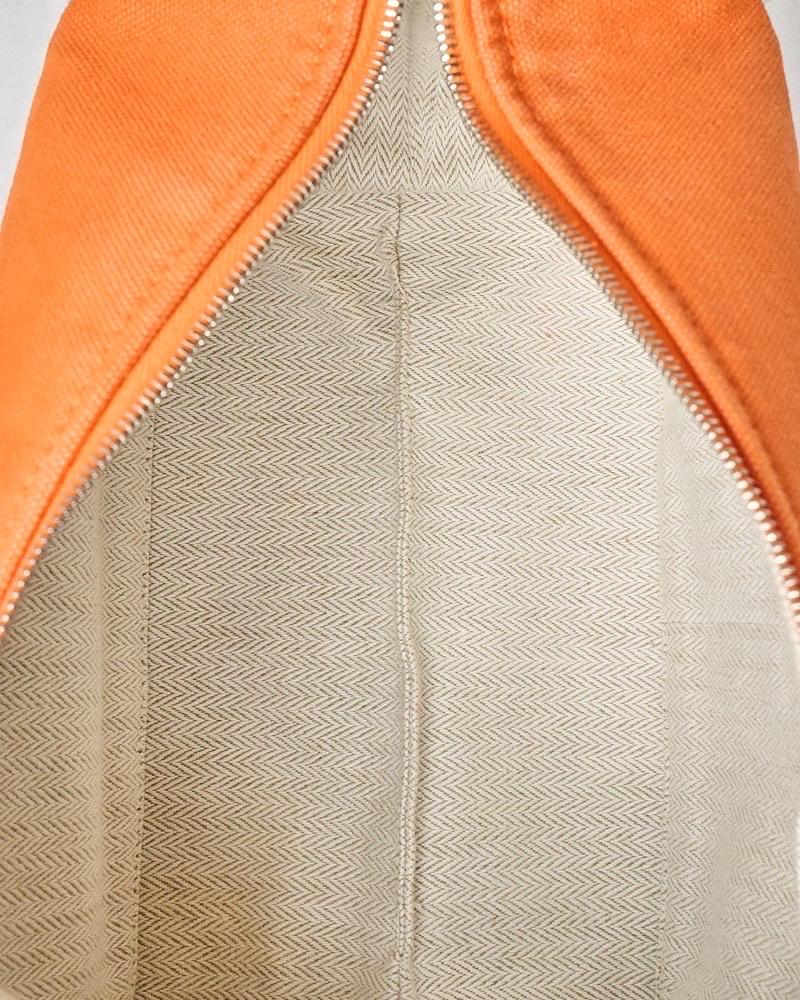 Hermès Trousse Bride-à-Brac Tela Arancione im Angebot 11