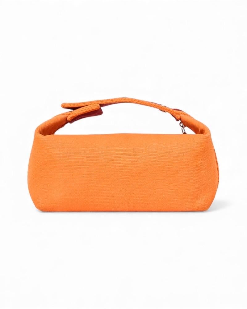 Hermès Trousse Bride-à-Brac Tela Arancione im Zustand „Gut“ im Angebot in Torre Del Greco, IT