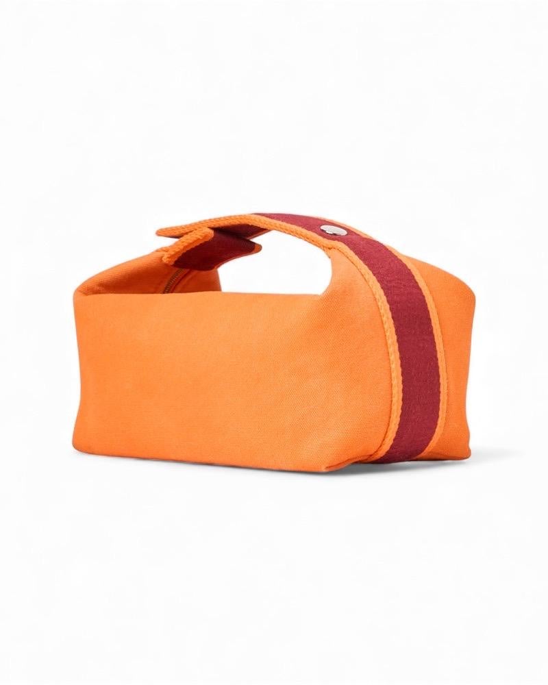 Hermès Trousse Bride-à-Brac Tela Arancione für Damen oder Herren im Angebot