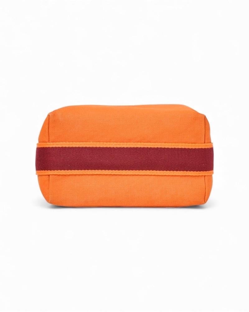 Hermès Trousse Bride-à-Brac Tela Arancione im Angebot 2