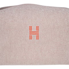 Hermes Trousse de Toilette Bride a Brac Large Model Natural / Orange New