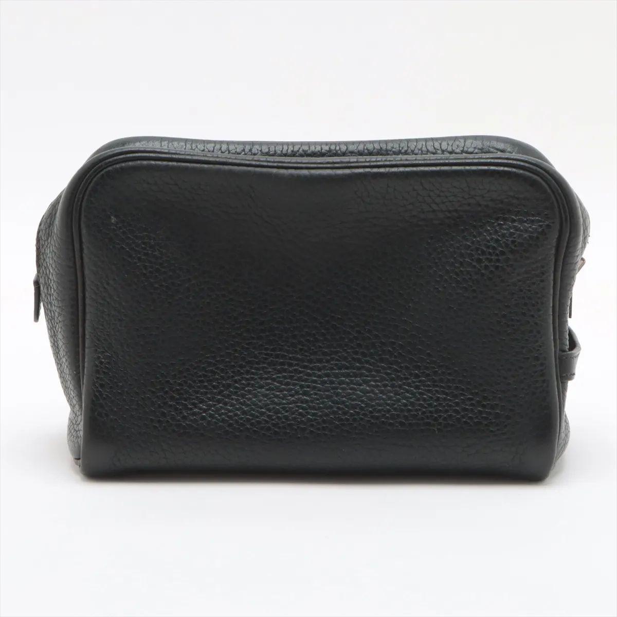 Hermès Trousse Victoria PM Pouch Black In Good Condition For Sale In Humacao, PR