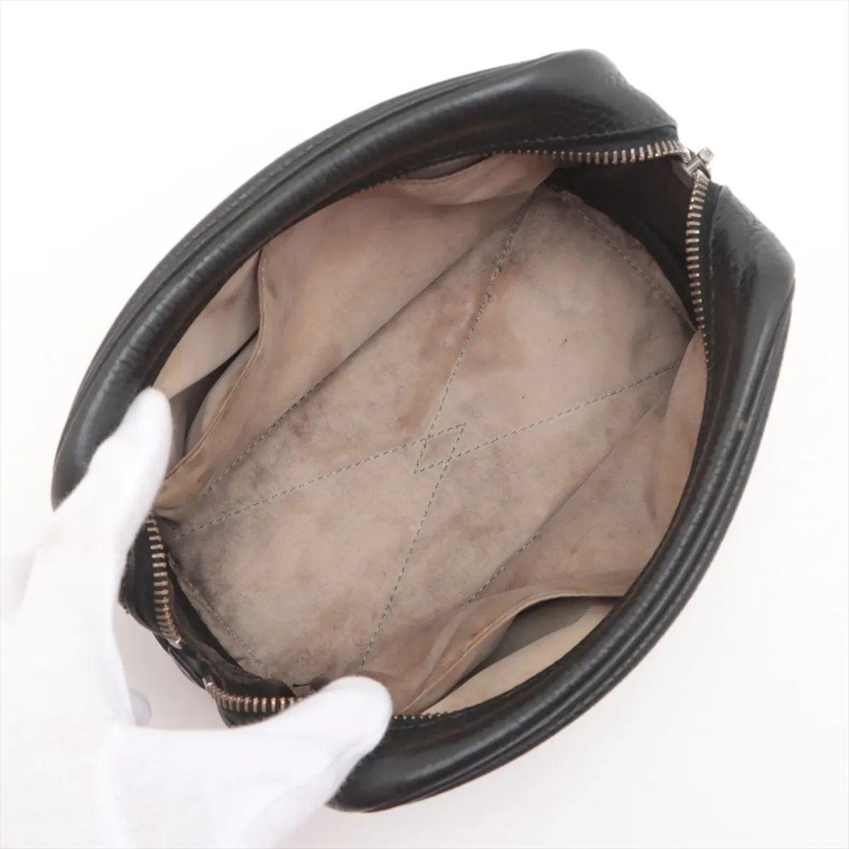 Women's Hermès Trousse Victoria PM Pouch Black For Sale