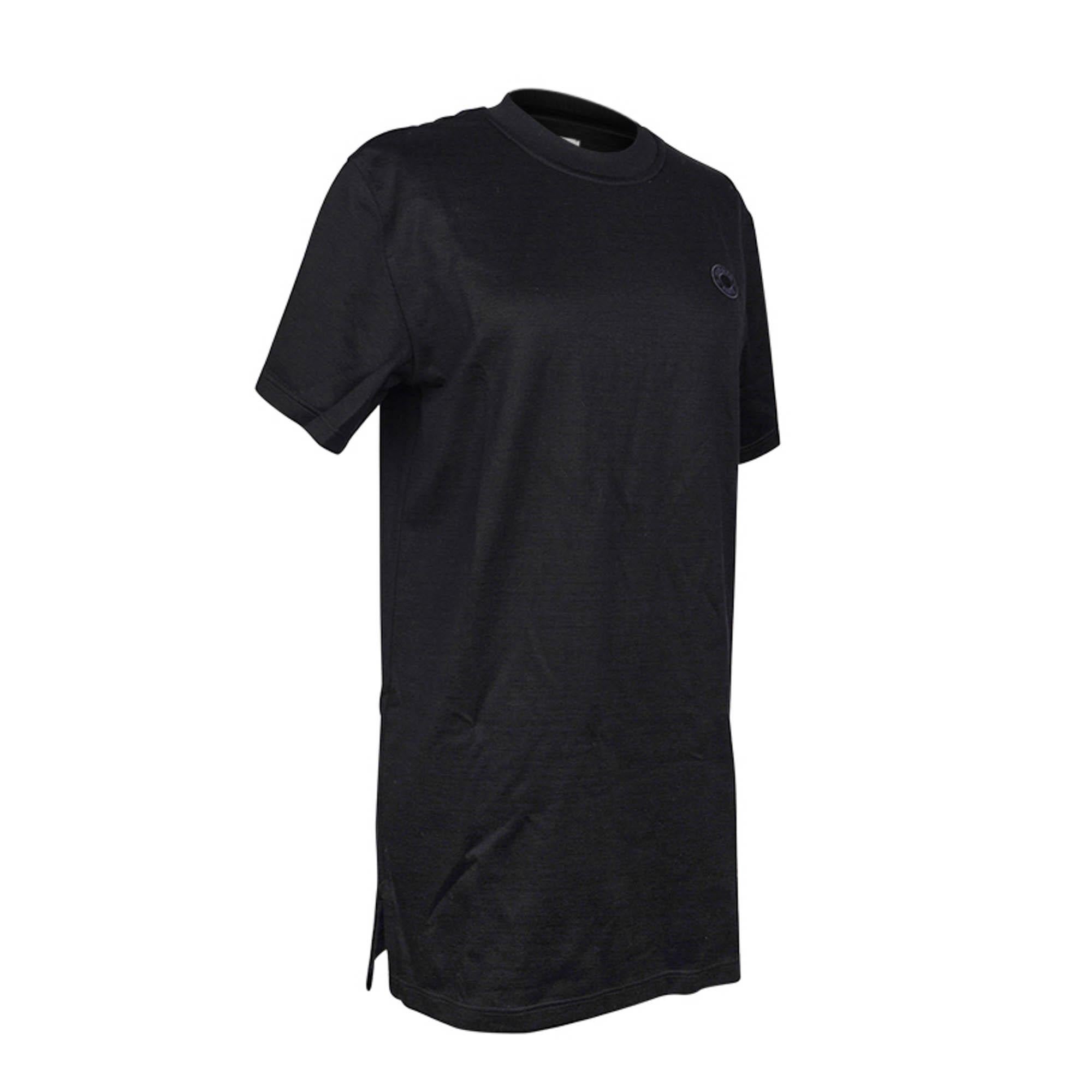 Hermes Tunic Tunique Fluide Black Cotton and Silk M For Sale 1