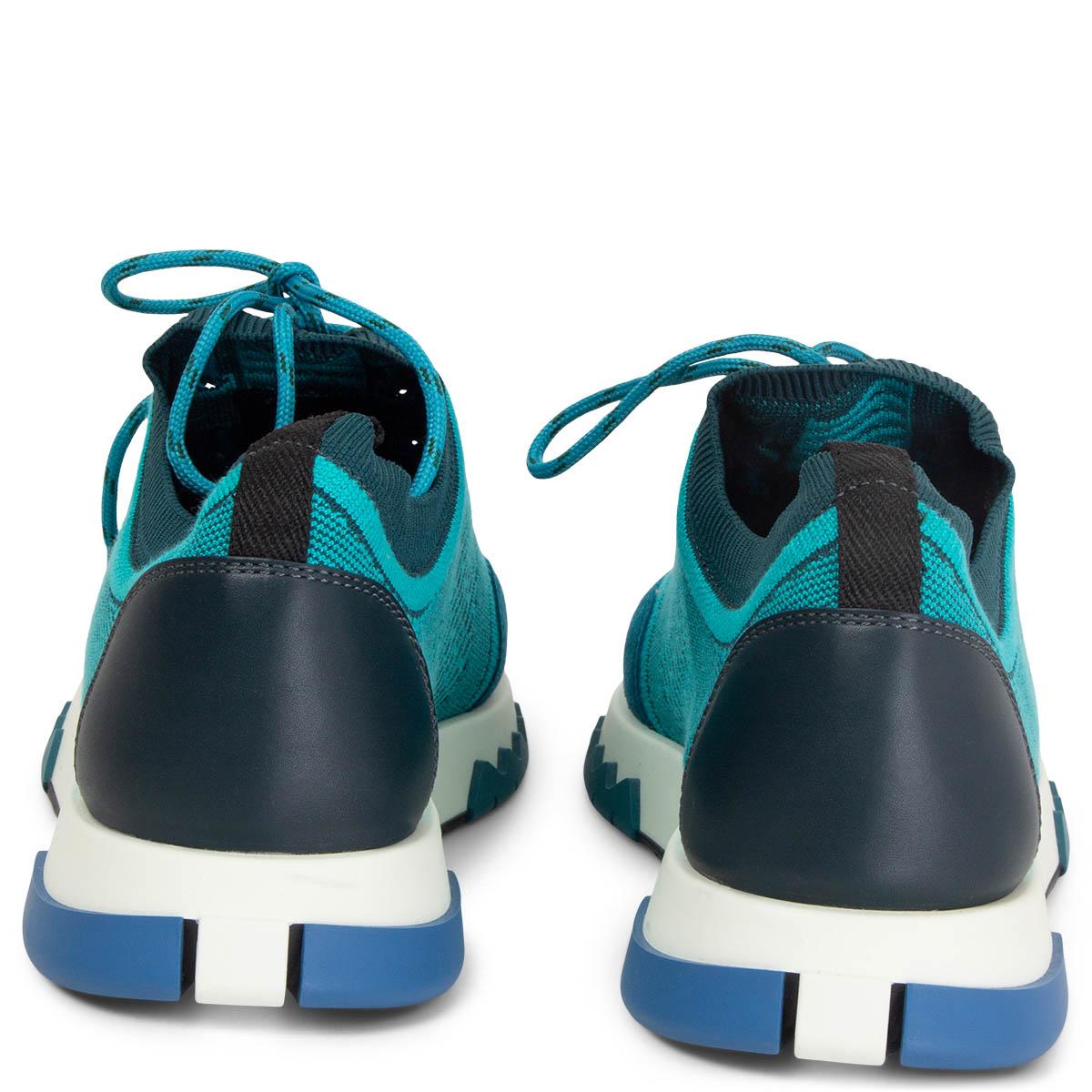 turquoise designer sneakers