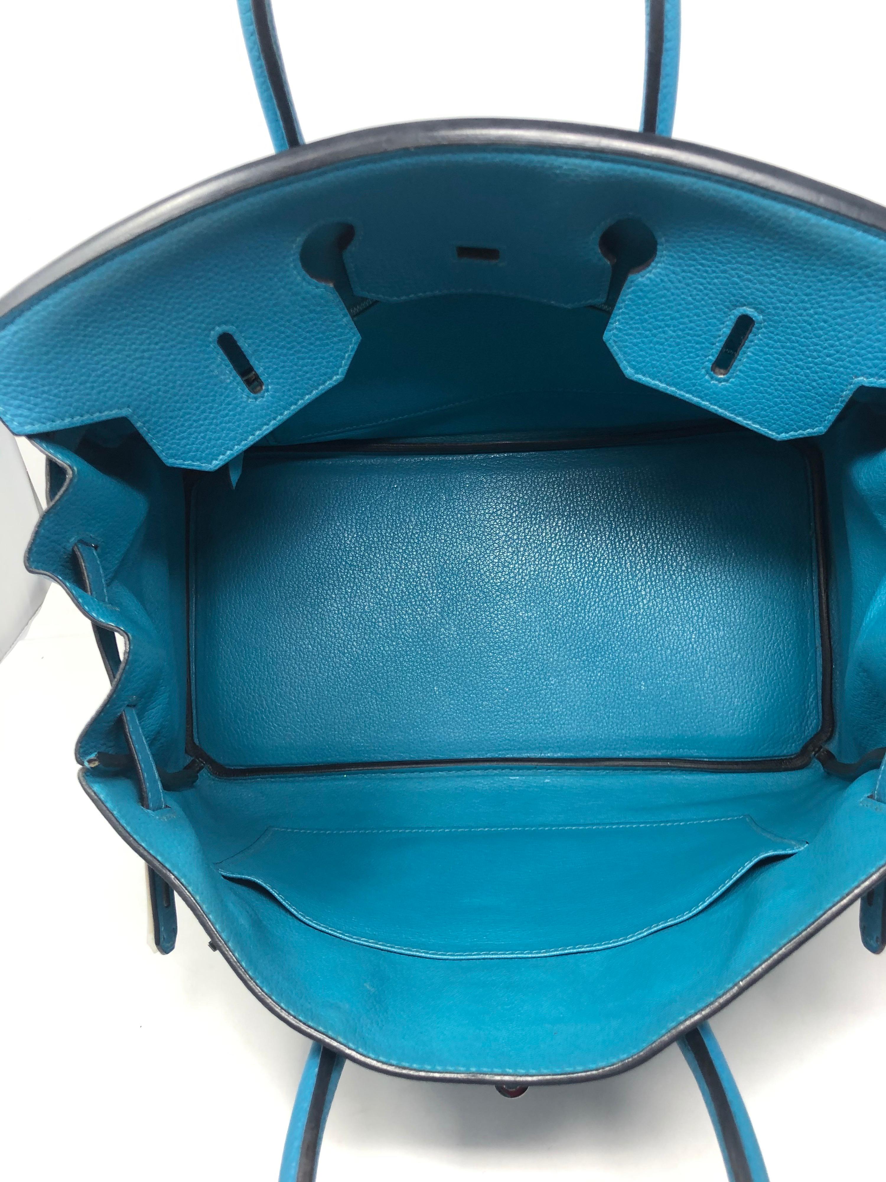 Hermes Turquoise Birkin 35 8