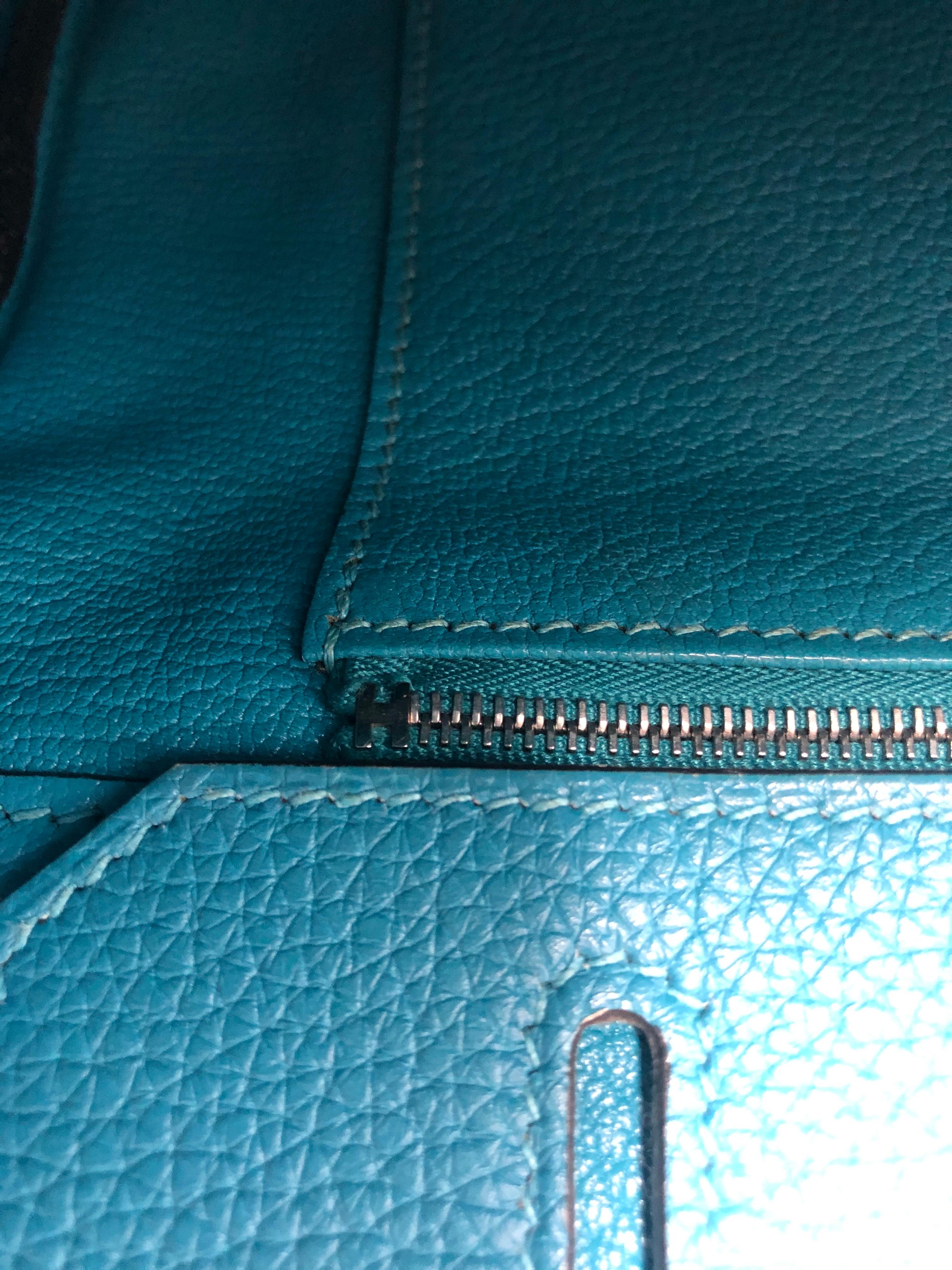 Hermes Turquoise Birkin 35 9