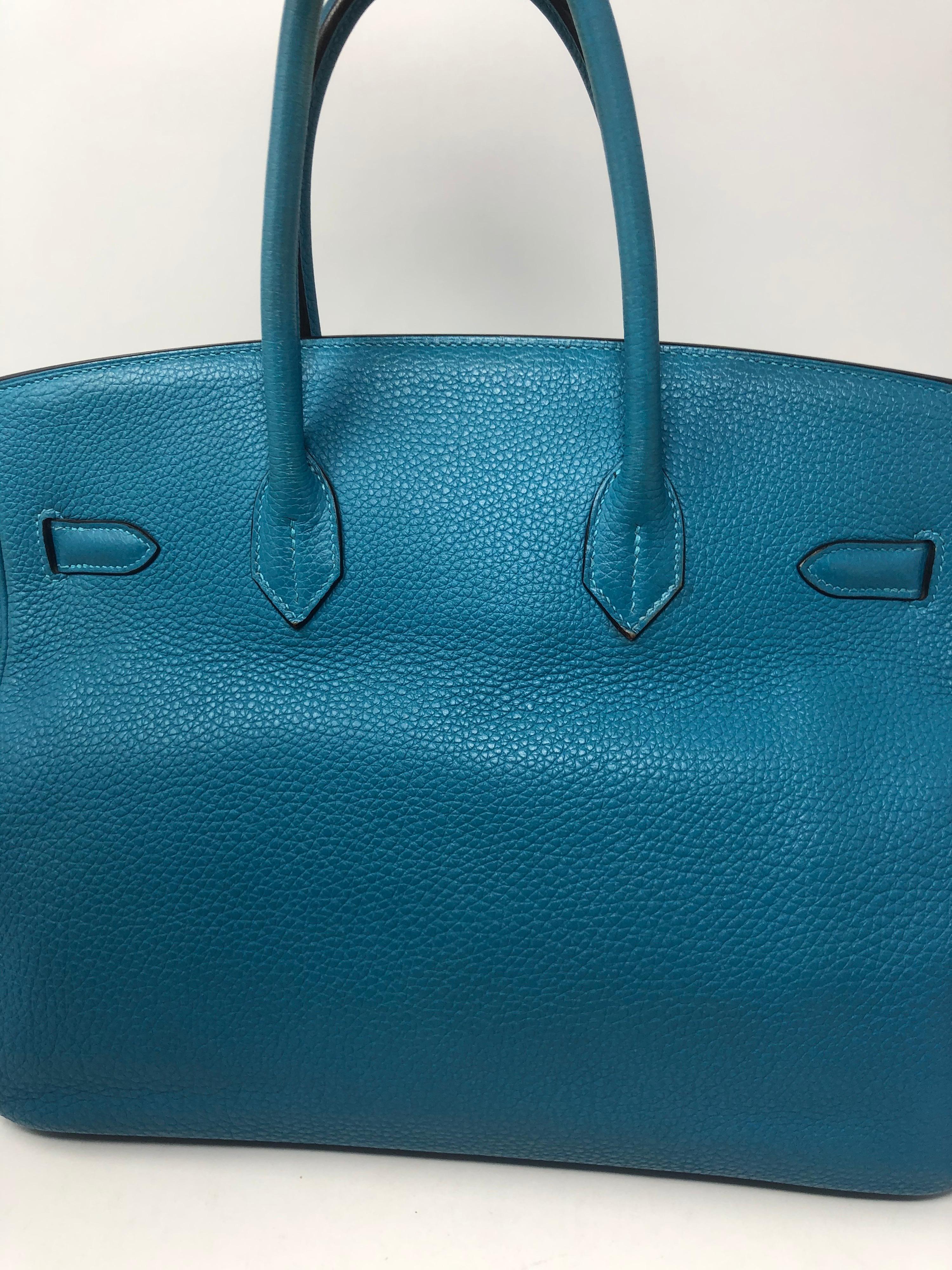 Hermes Turquoise Birkin 35 In Excellent Condition In Athens, GA