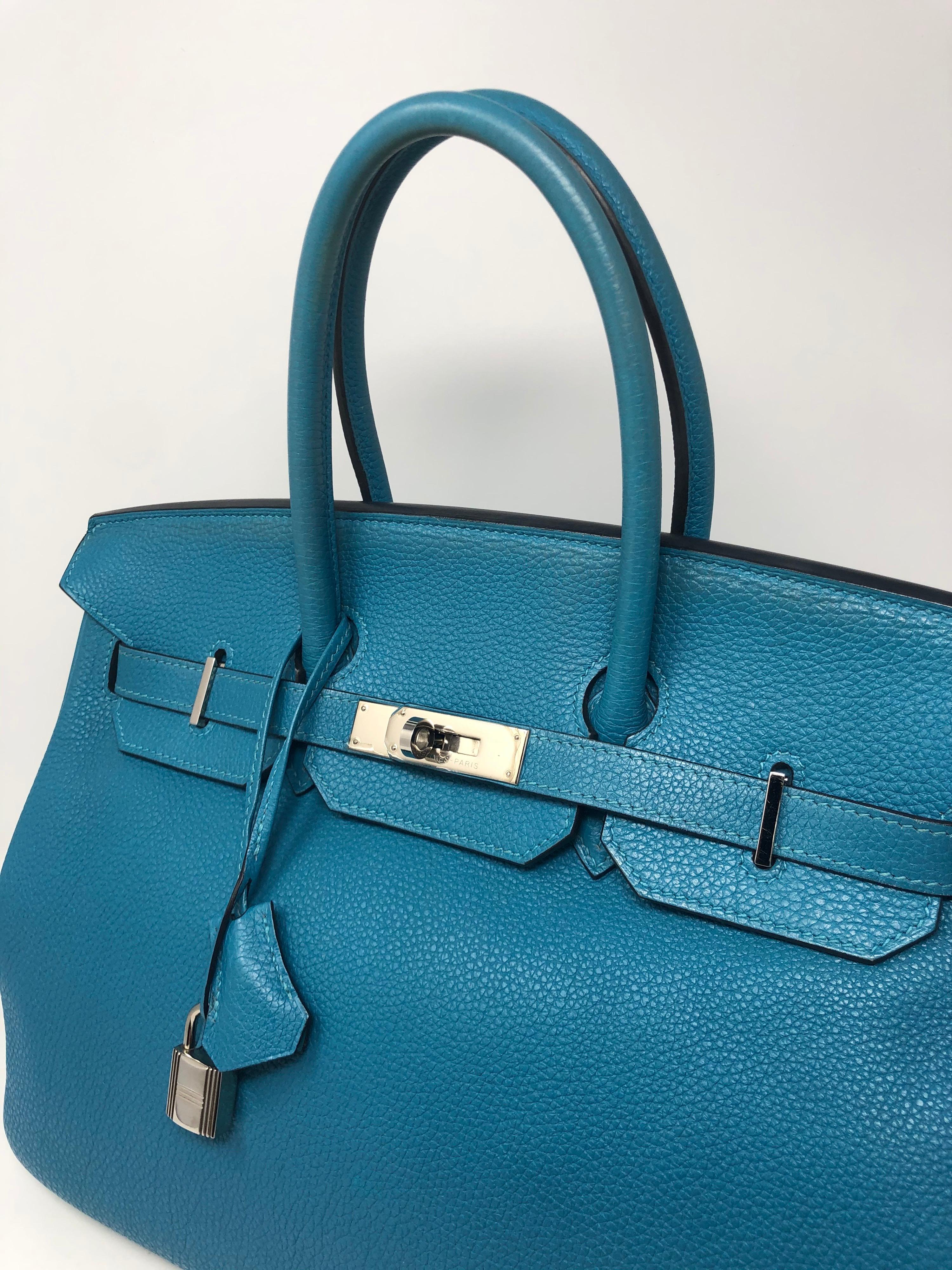 Hermes Turquoise Birkin 35 1