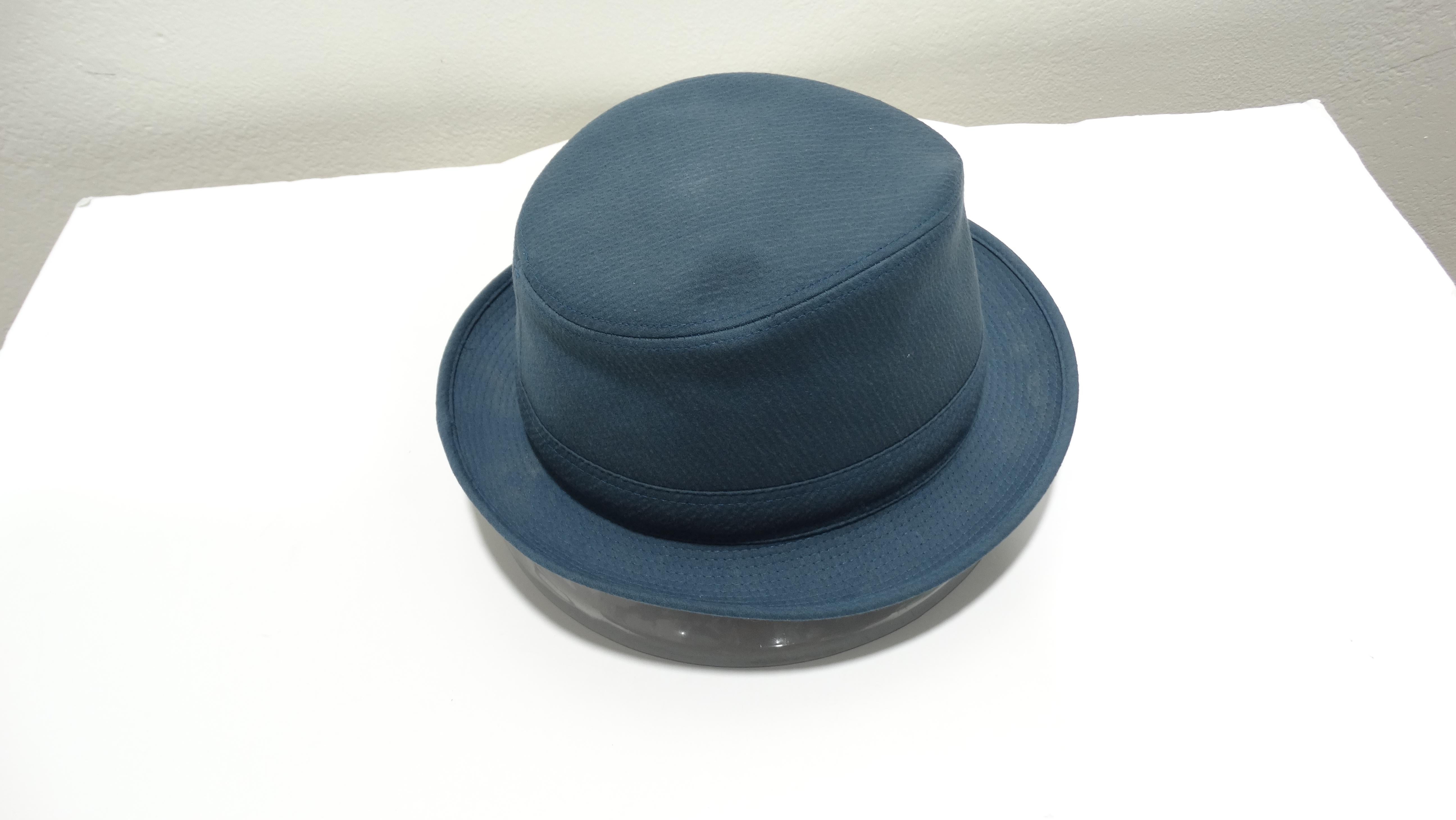 Türkisfarbener Fedora-Hut von Hermes im Zustand „Hervorragend“ im Angebot in Scottsdale, AZ