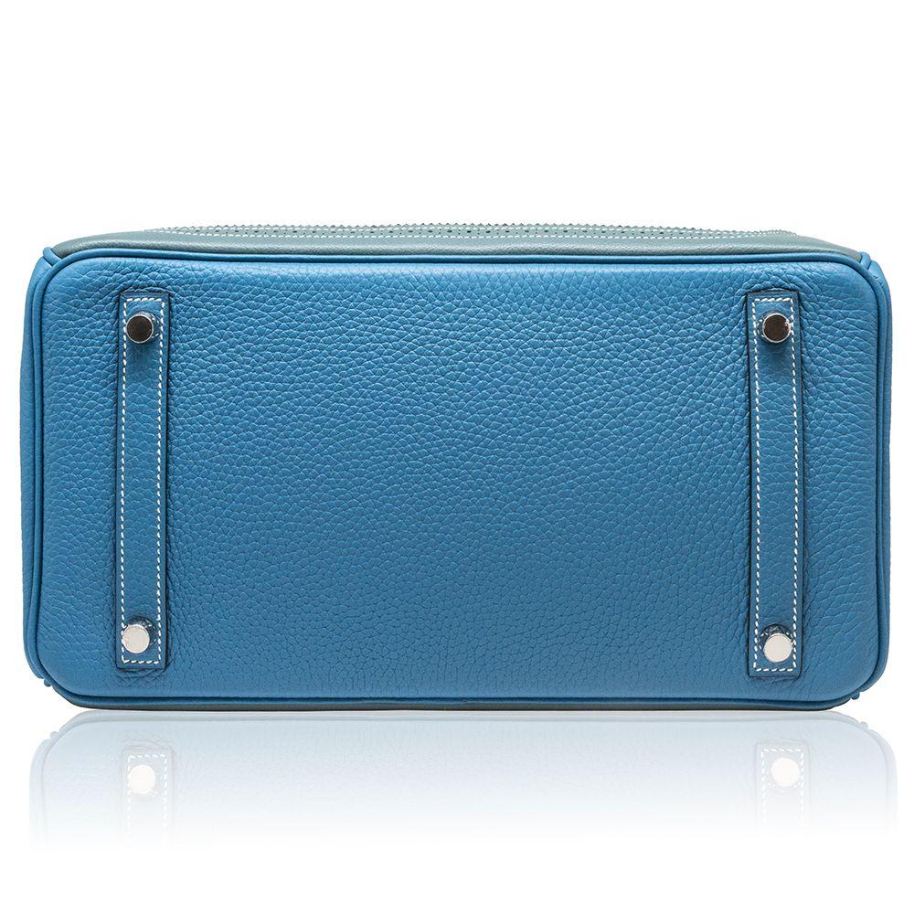Hermes Turquoise Ghillies 30cm Birkin Bag 1