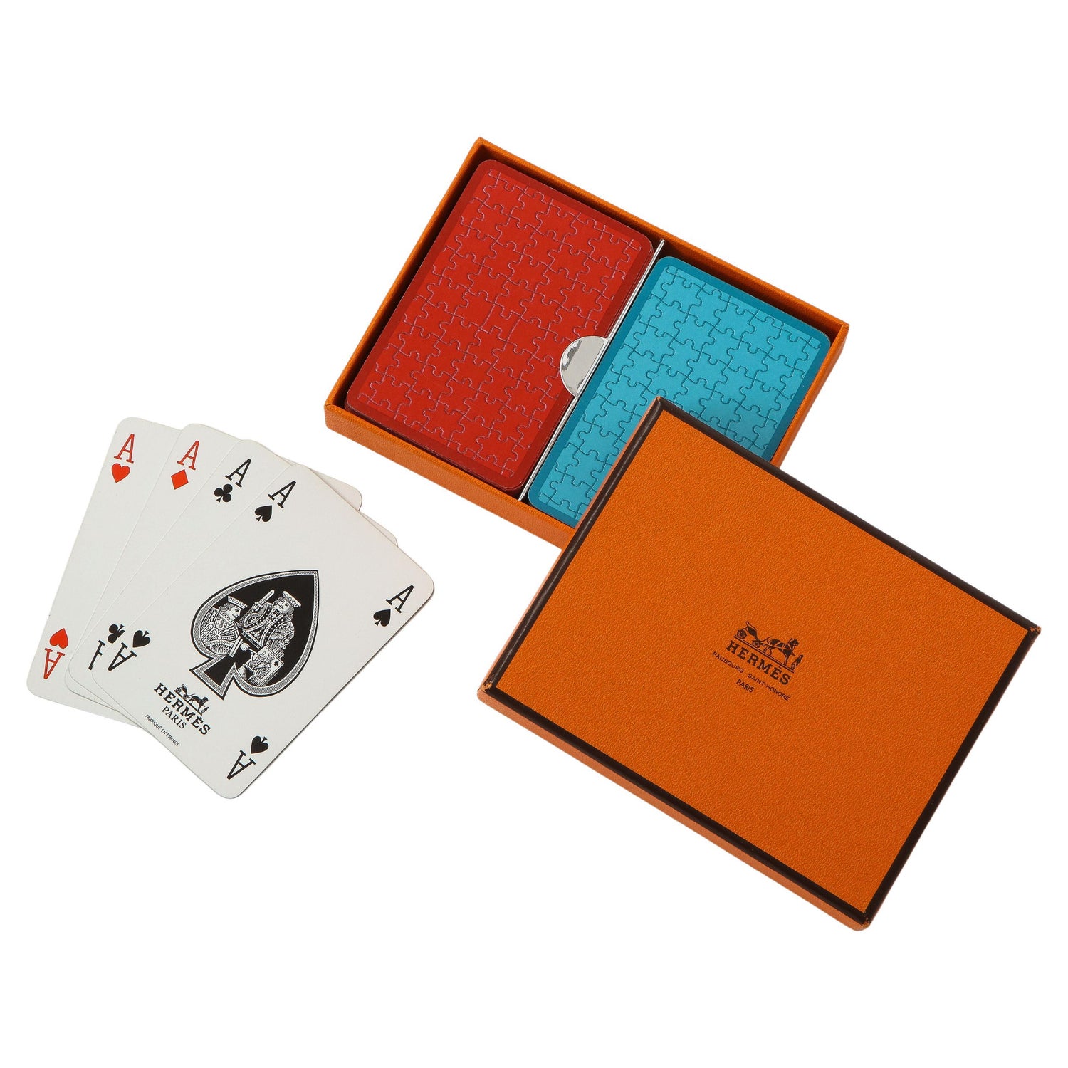 Louis Vuitton 70's Vintage Monogram Playing Card Gilt Edges Monogram Two  Sets