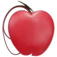Hermès Tutti Frutti Large Limited Edition Red Apple Clutch
