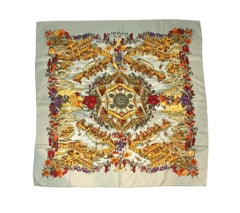 Hermes Twill Silk Scarf "Au Pays de Cocagne" by Zoé Pauwels