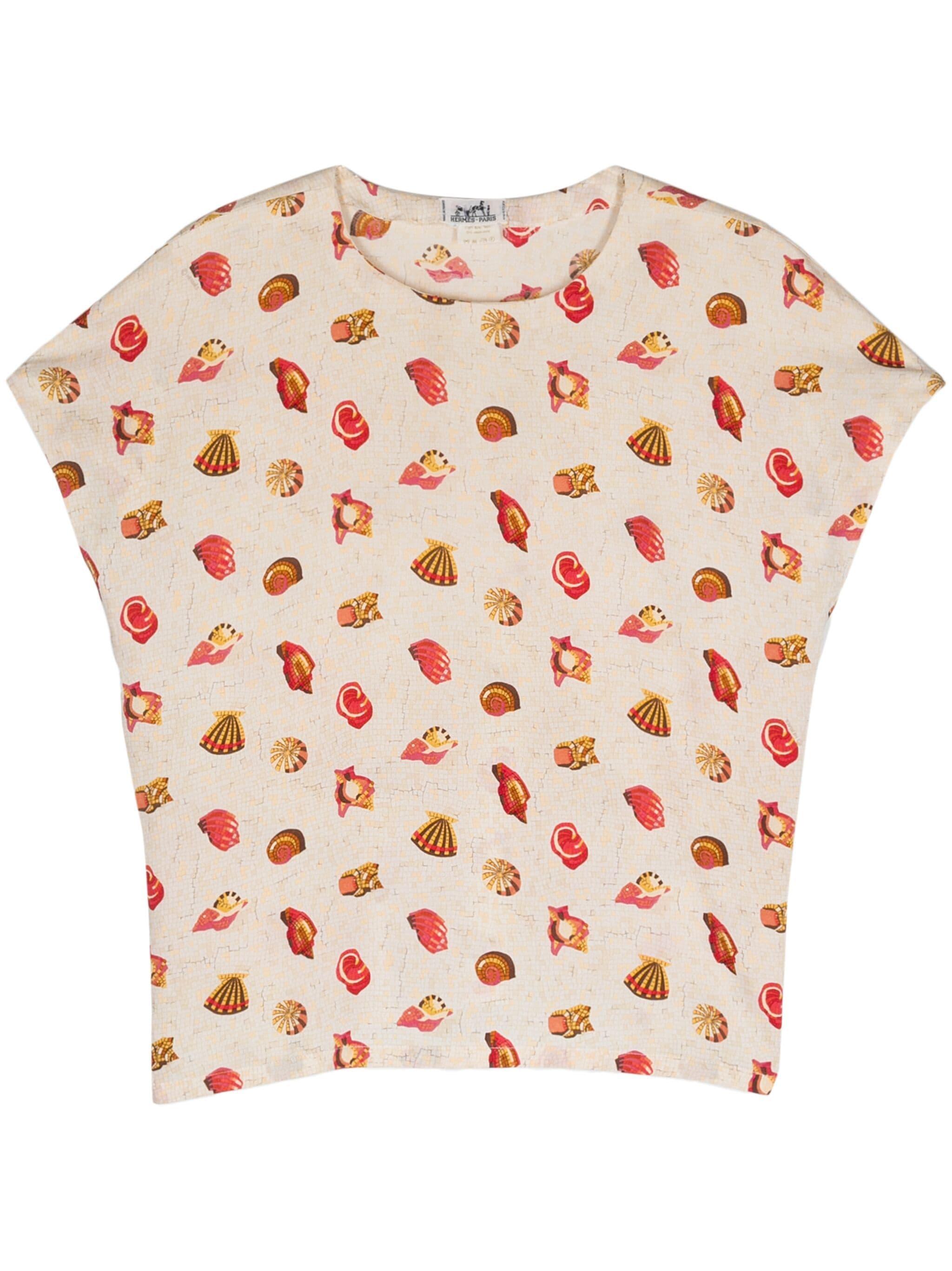 Donna Top stampato in Twill di Hermes in vendita