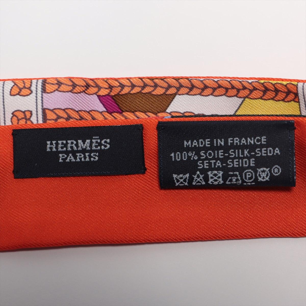 Women's Hermès Twillon Silk Multicolor Orange