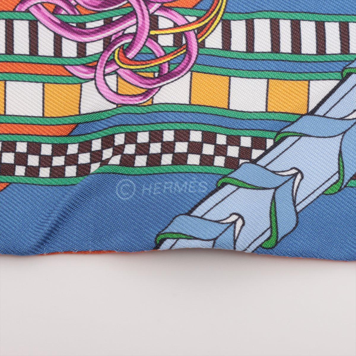 Hermès Twilly Brides et Gris Gris Silk In Good Condition In Humacao, PR