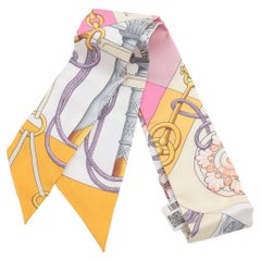 Hermès Twilly Cliquetis Silk Yellow