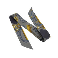 Hermes Twilly Cliquetis Vert de Gris and Anthracite Set of 2