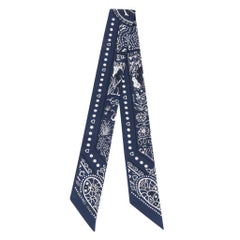 Hermes Twilly Entre Ciel Et Mer Bandana Set of Two Blue and White