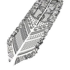 Hermes Twilly Eperon d'Or Bandana Blanc and Noir