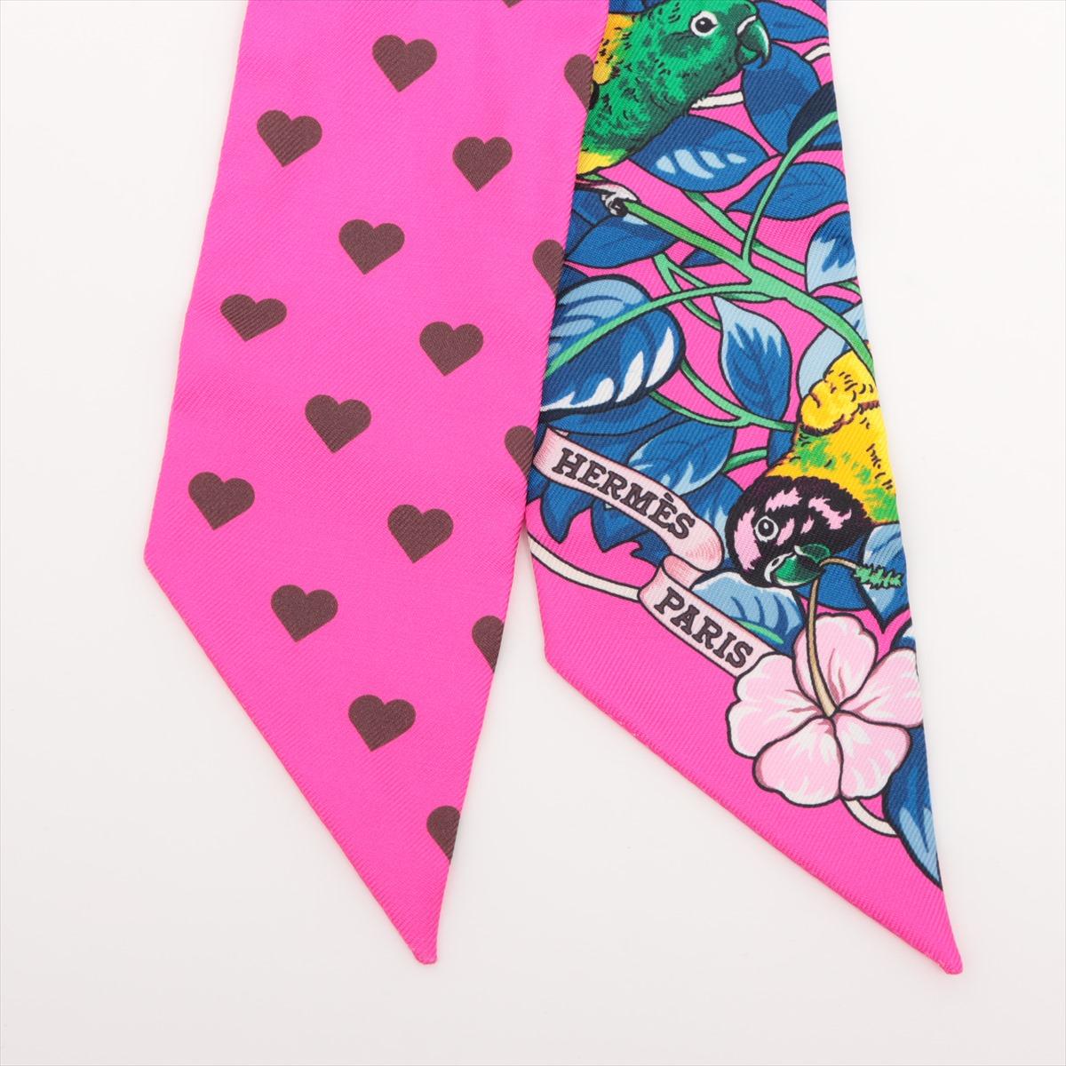 Hermès Twilly Jungle Love Love Hot Pink In Good Condition For Sale In Humacao, PR