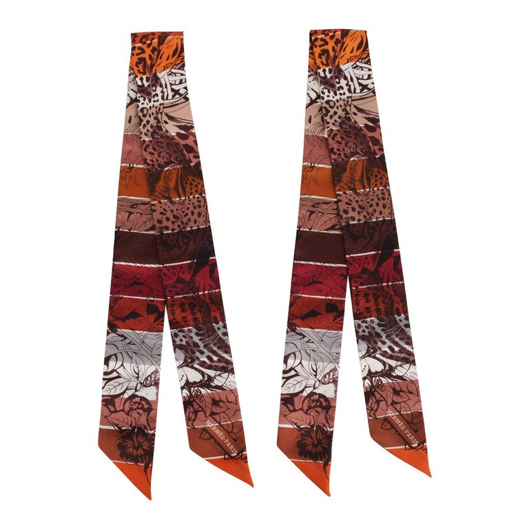 Rainbow Scarf Hermes Jungle Love Rainbow Twilly Hermes Twilly
