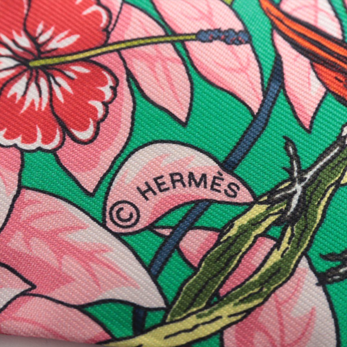 Women's Hermès Twilly Les Leopard Silk Green For Sale