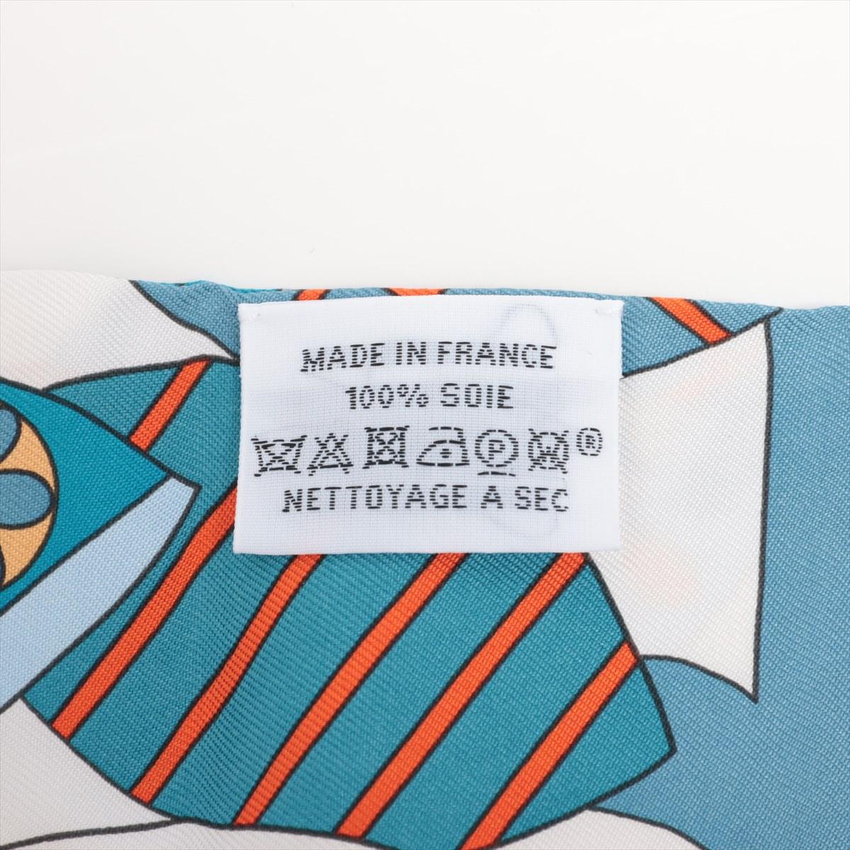 Women's Hermès Twilly Les Murmures de la Foret Silk Blue Jean For Sale