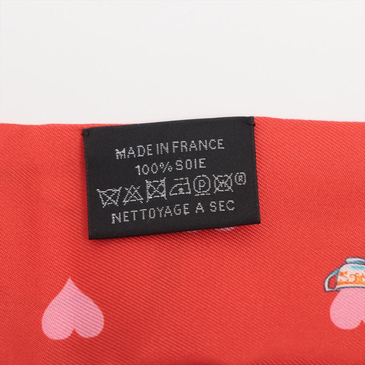Hermès Twilly Silk Tea Time Red In condizioni buone in vendita a Humacao, PR