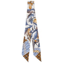 Hermes Twilly Tree Of Song Creme Mauve Ocre New Scarf