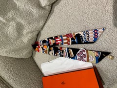 Hermes twilly with a charm limited edition La Patisserie Francaise scarf