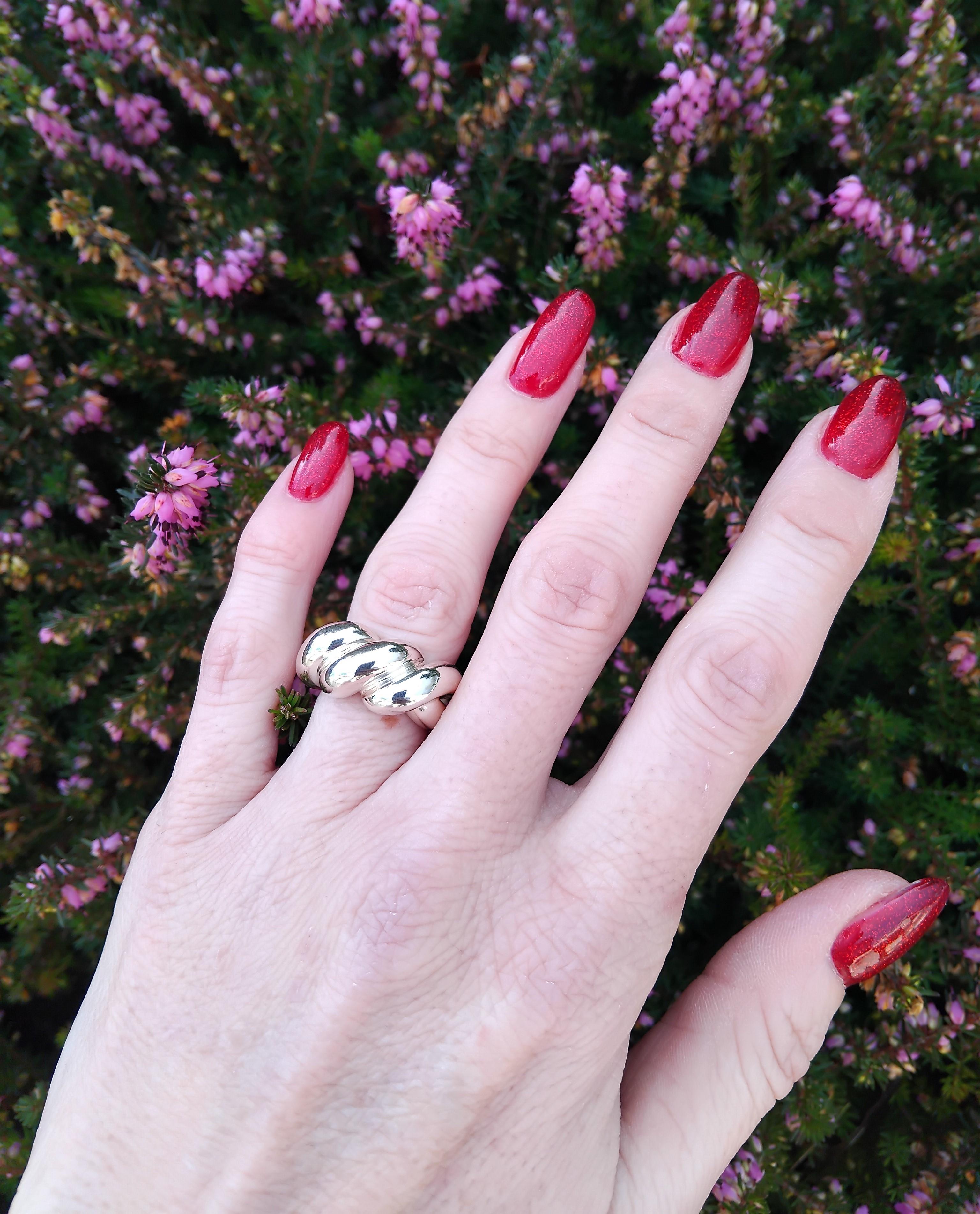 Hermès Twist Torsade Silver Ring For Sale 5
