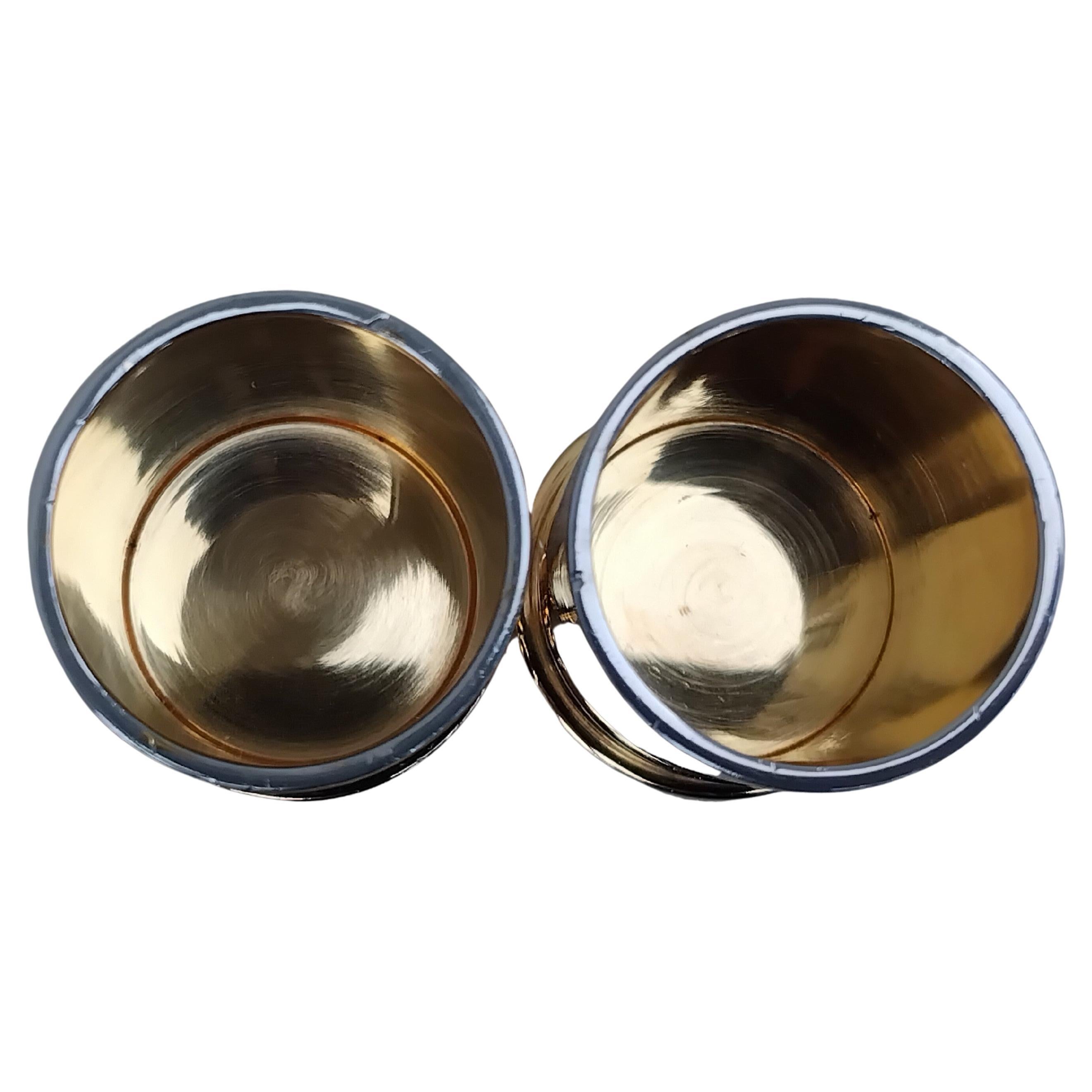 Hermès Two Shotgun Shells Shot Glasses Bullets Shaped For Sale 2