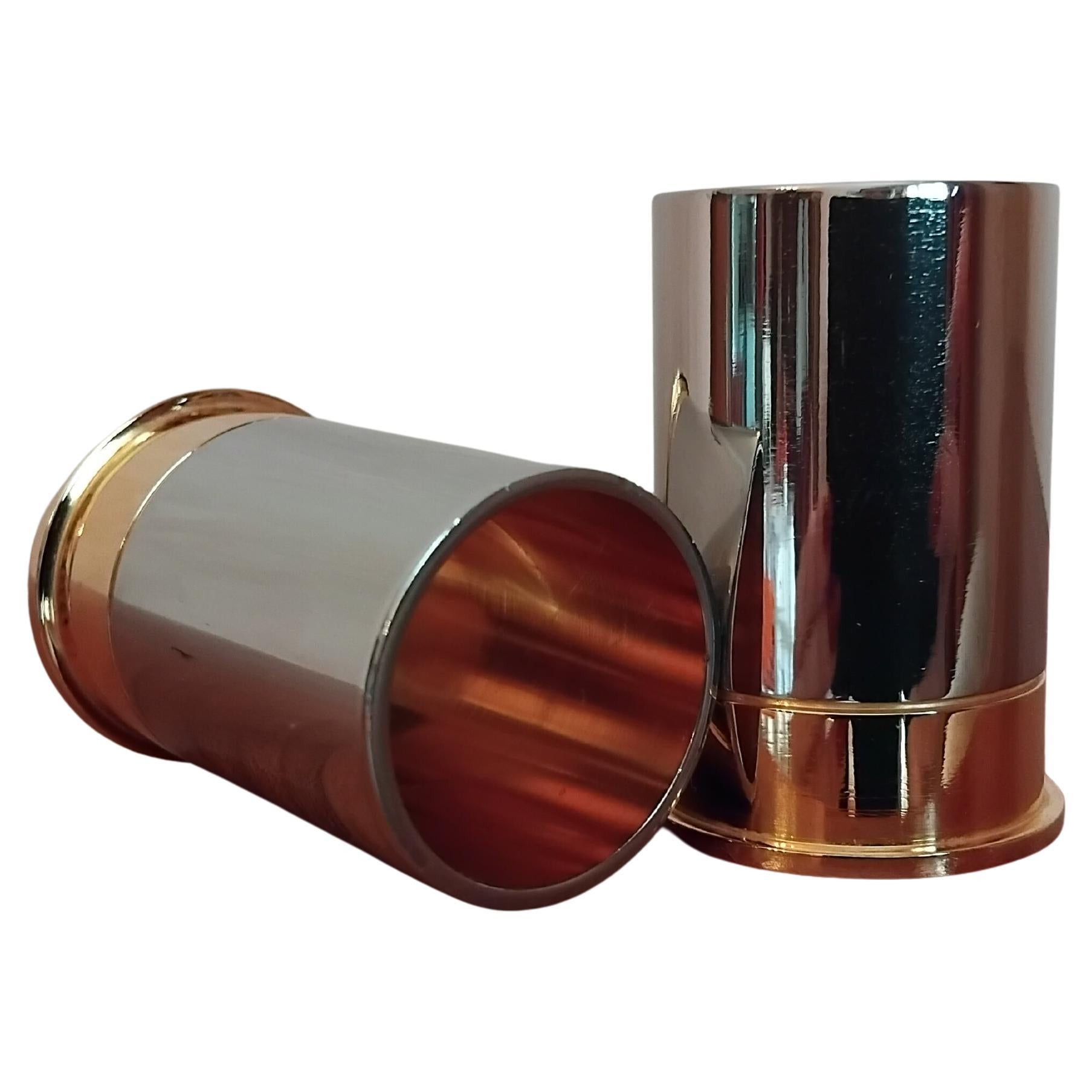Hermès Two Shotgun Shells Shot Glasses Bullets Shaped For Sale 3