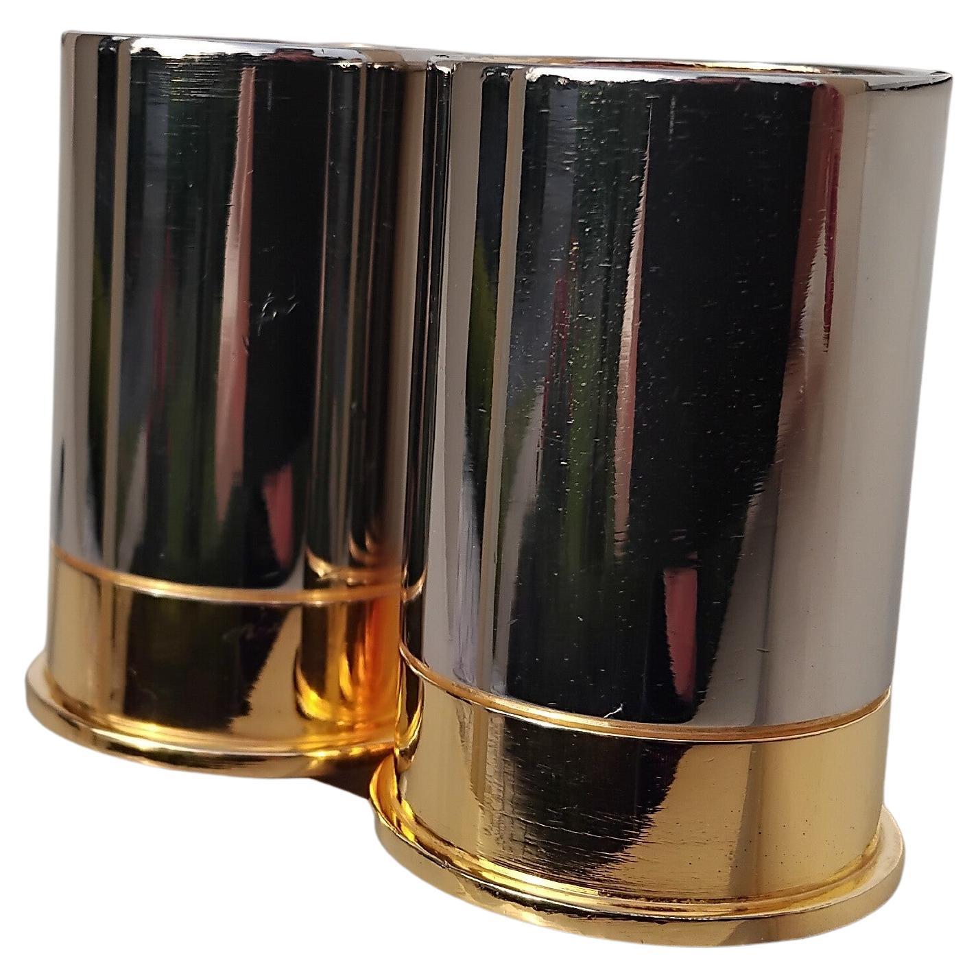 Hermès Two Shotgun Shells Shot Glasses Bullets Shaped For Sale 5