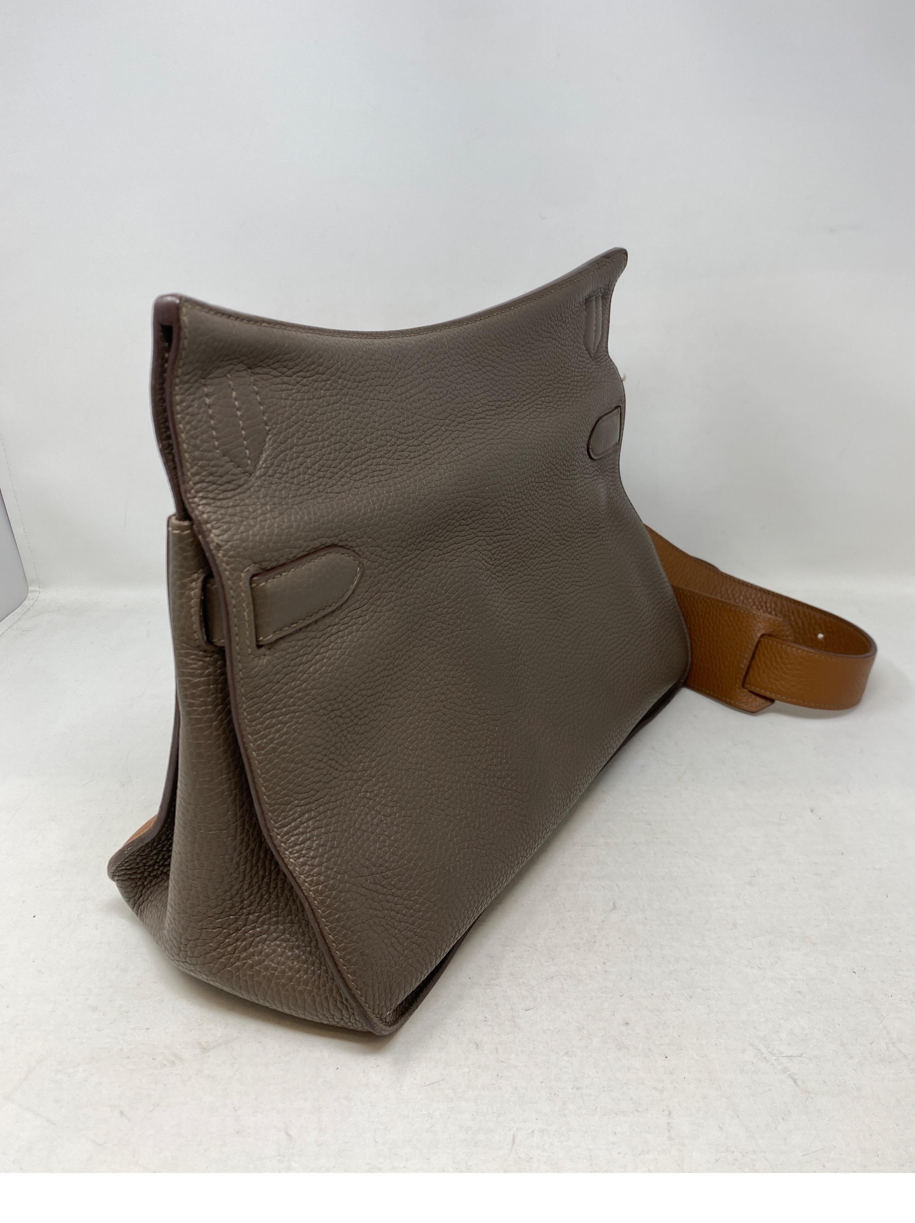 Zweifarbige Jypsiere 34 Tasche von Hermes 8