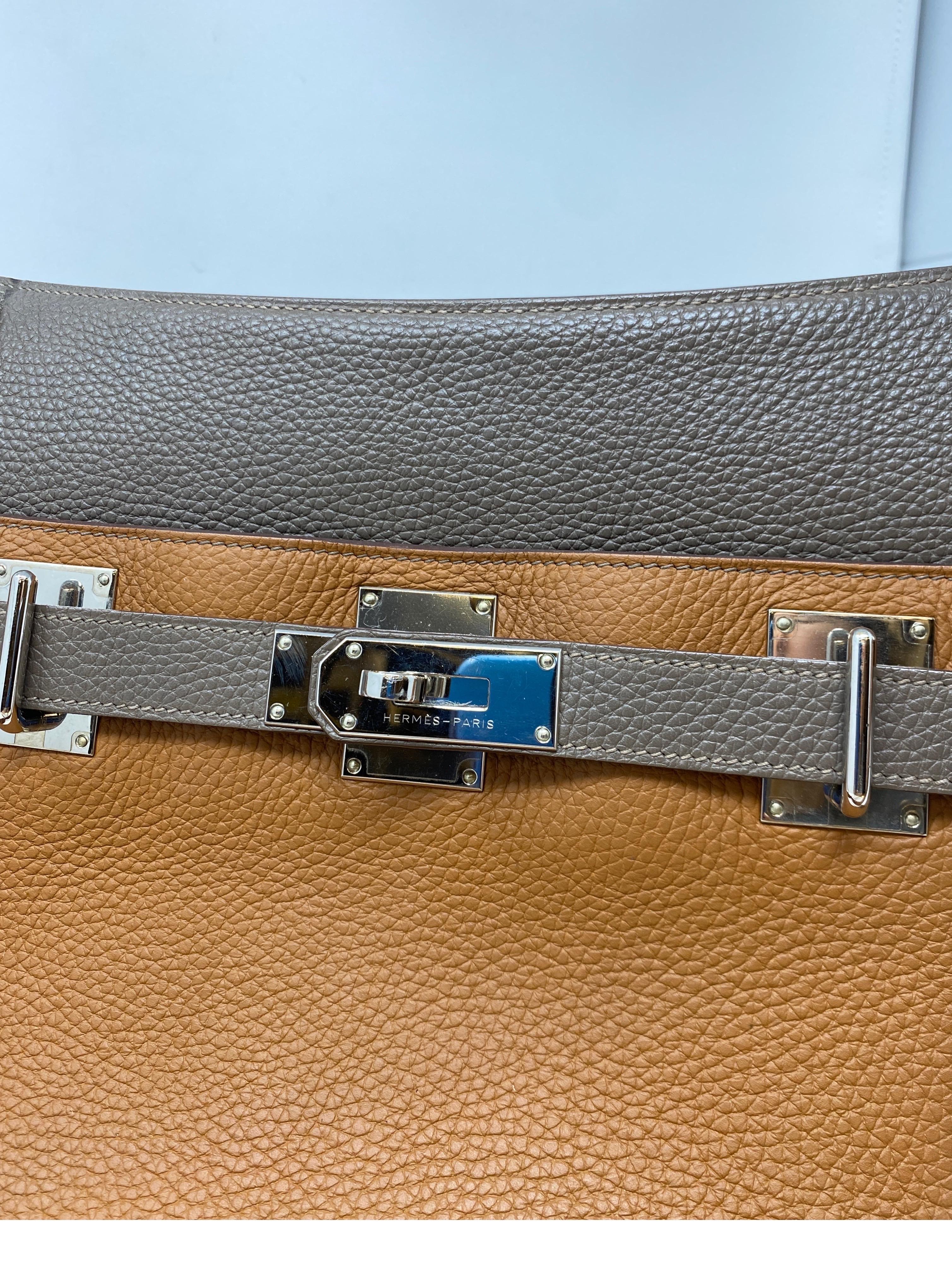 Zweifarbige Jypsiere 34 Tasche von Hermes 9