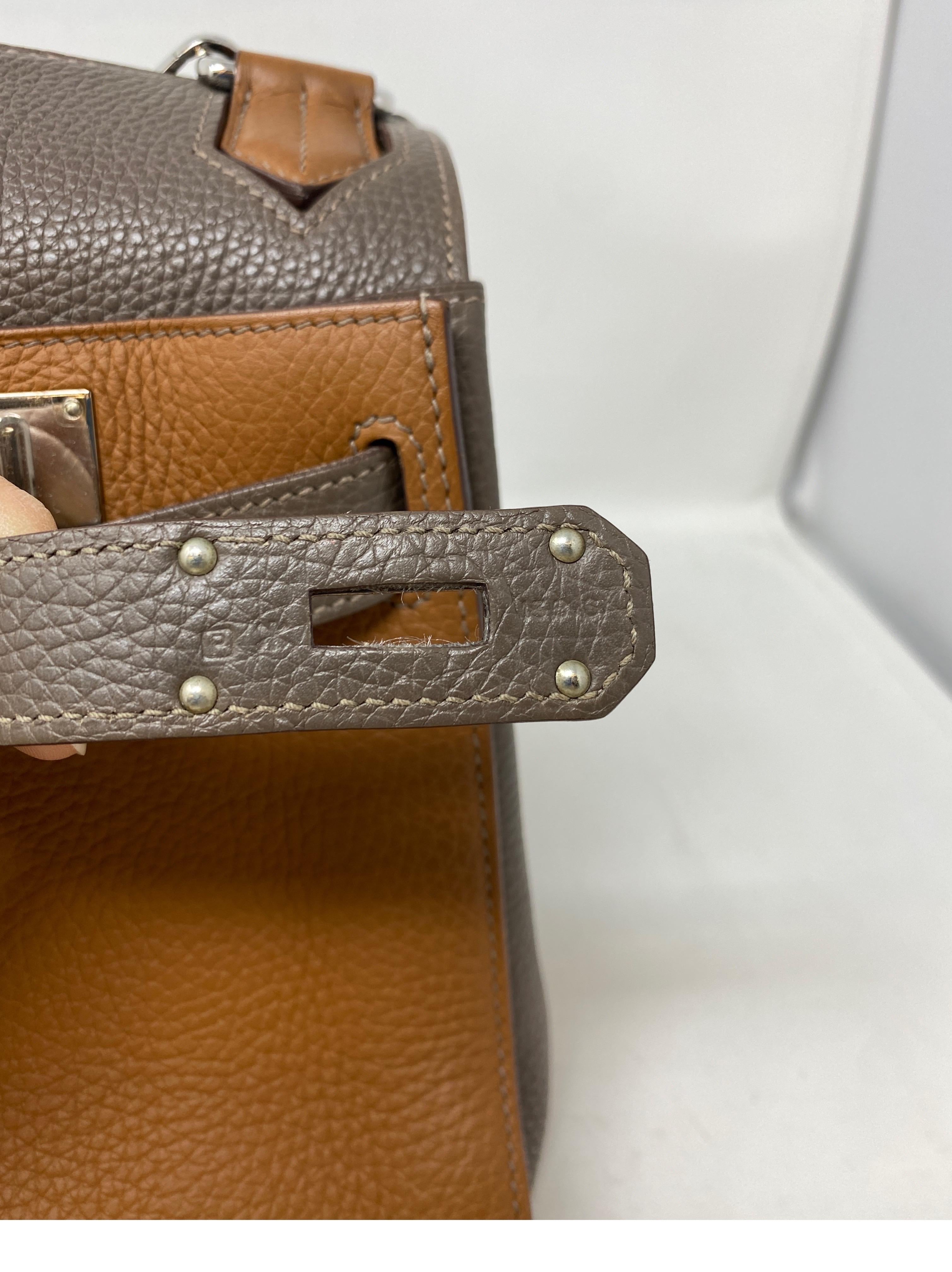 Zweifarbige Jypsiere 34 Tasche von Hermes 10
