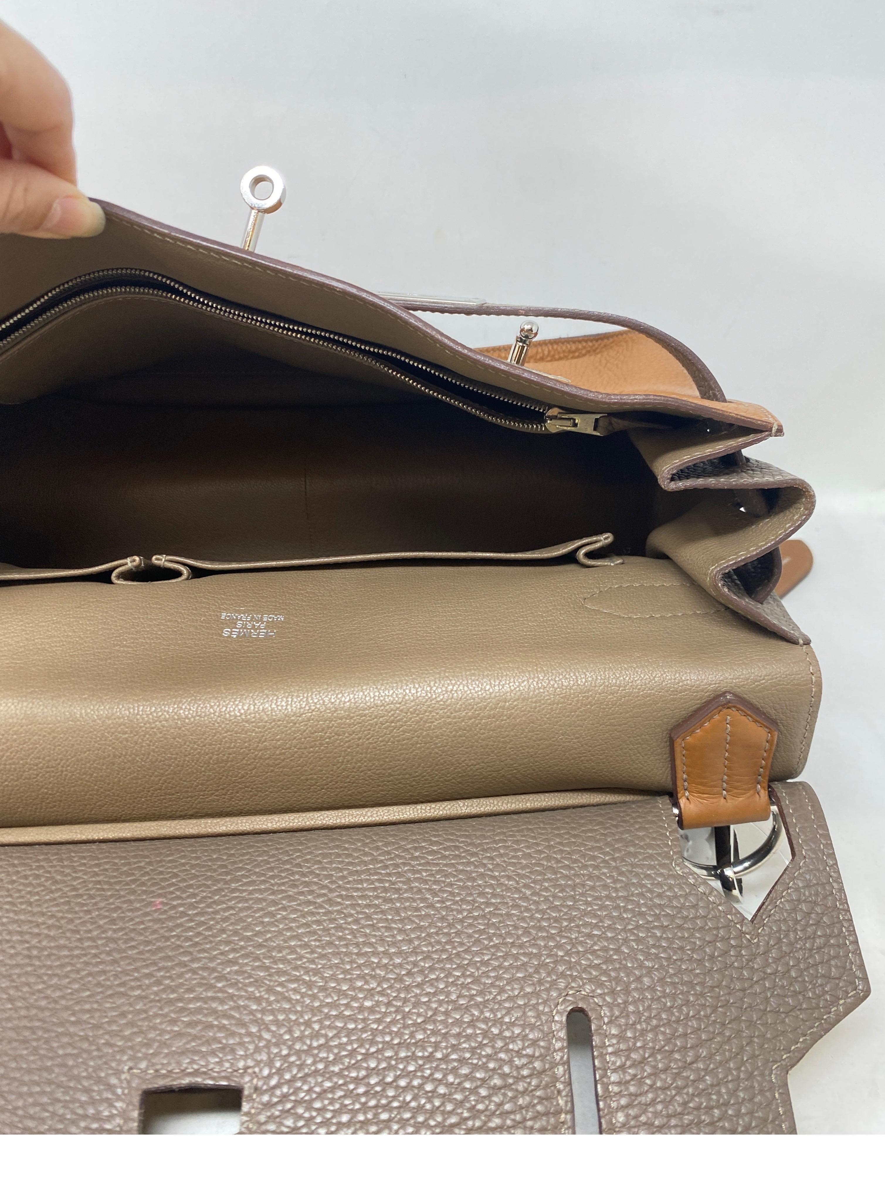Zweifarbige Jypsiere 34 Tasche von Hermes 12