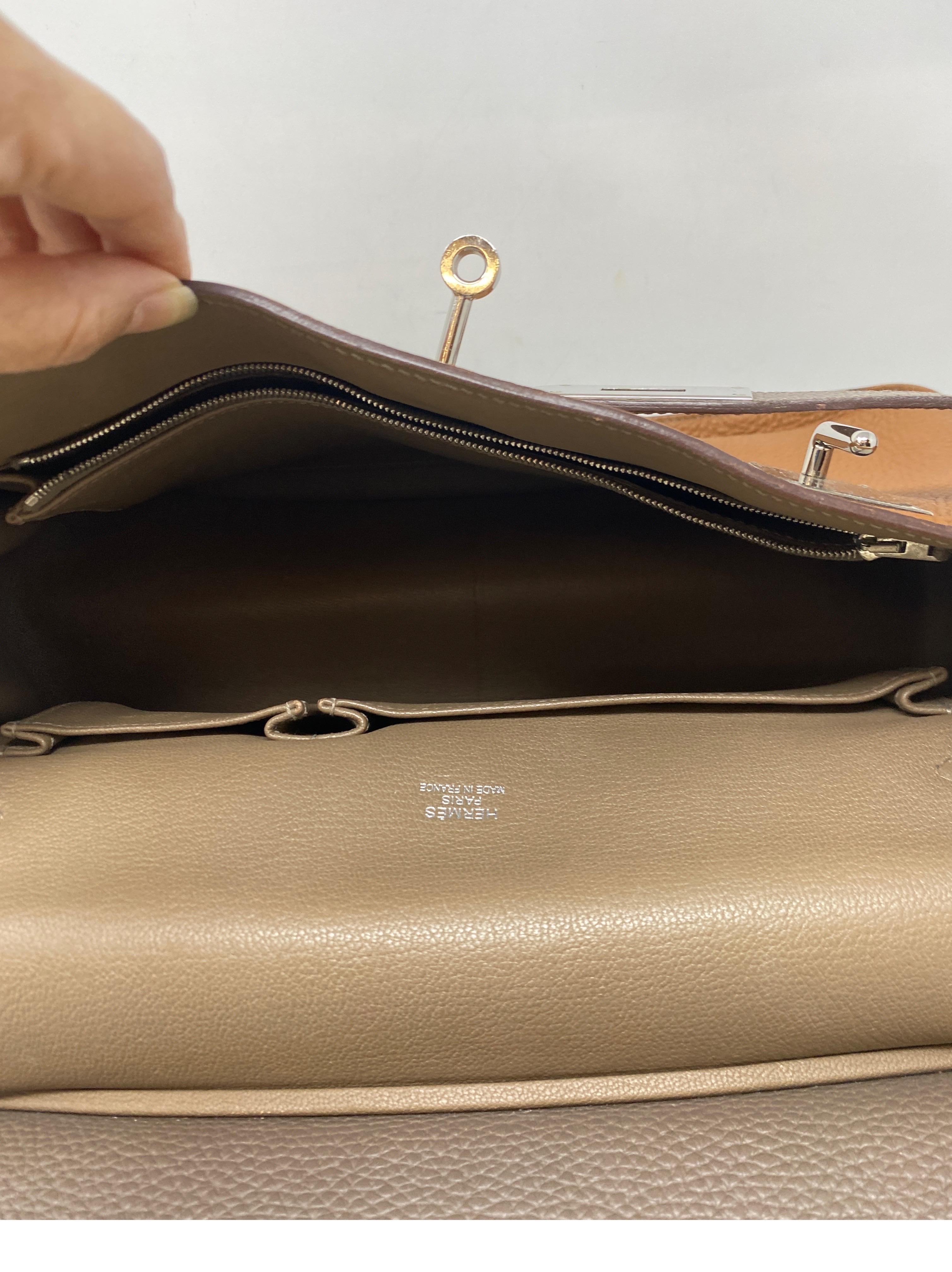 Zweifarbige Jypsiere 34 Tasche von Hermes 13
