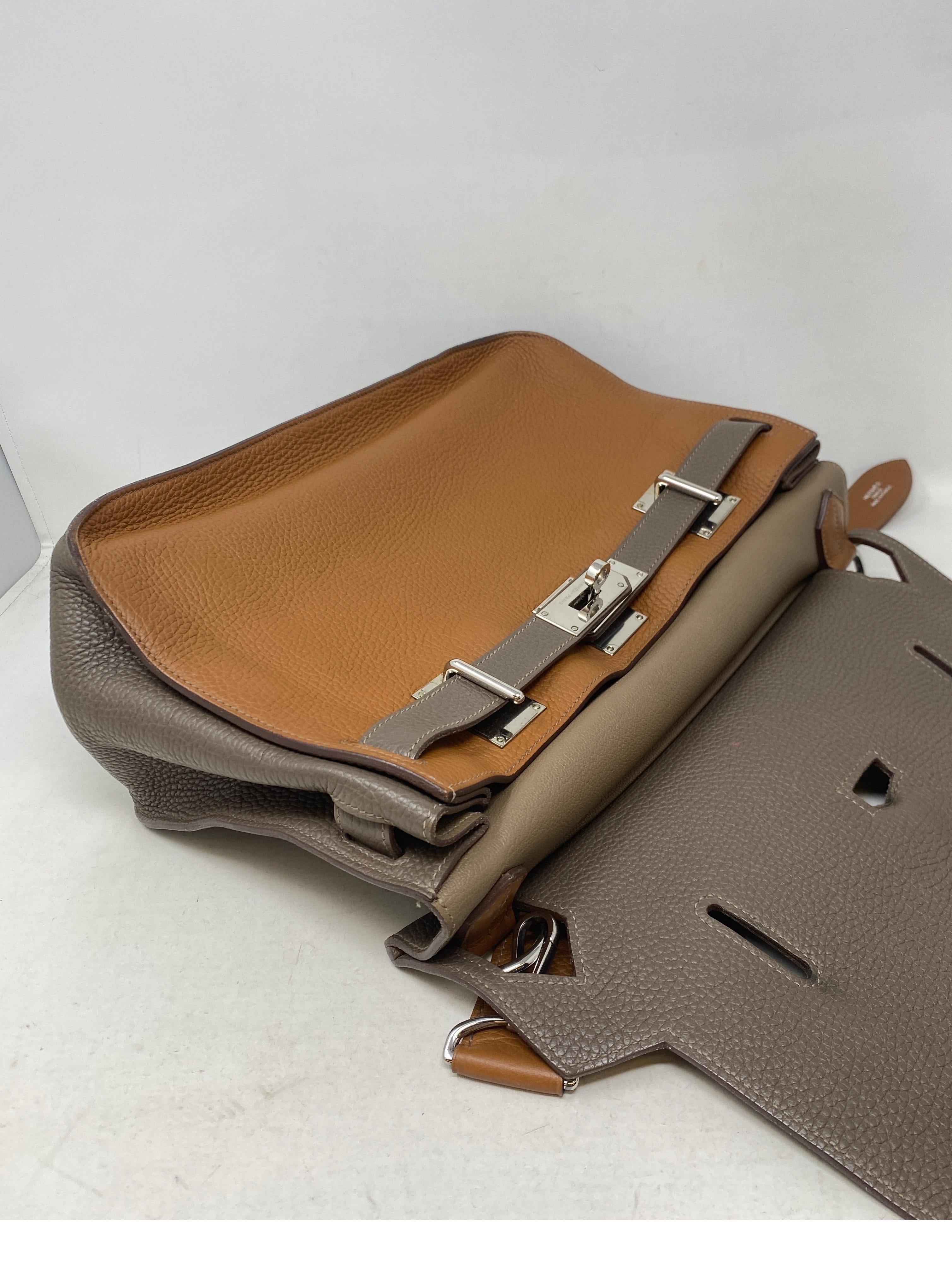 Zweifarbige Jypsiere 34 Tasche von Hermes 15